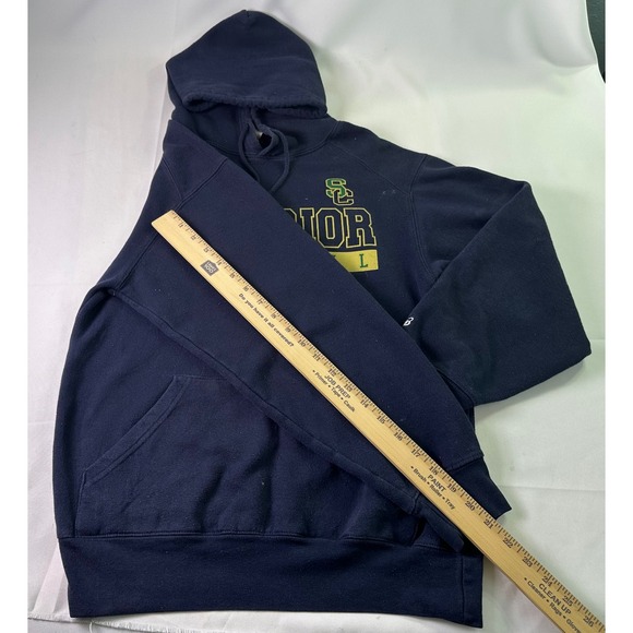 Vintage South Central Warriors Football Hoodie Badger Sport Green Gold Small S - Picture 9 of 11